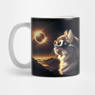 Funny Cat watching an Eclipse Mug